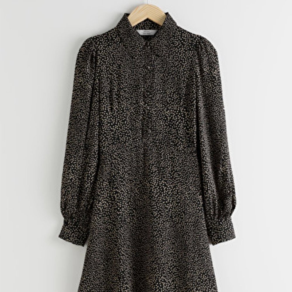 BRAND NEW & Other Stories Printed Mini Shirt Dress